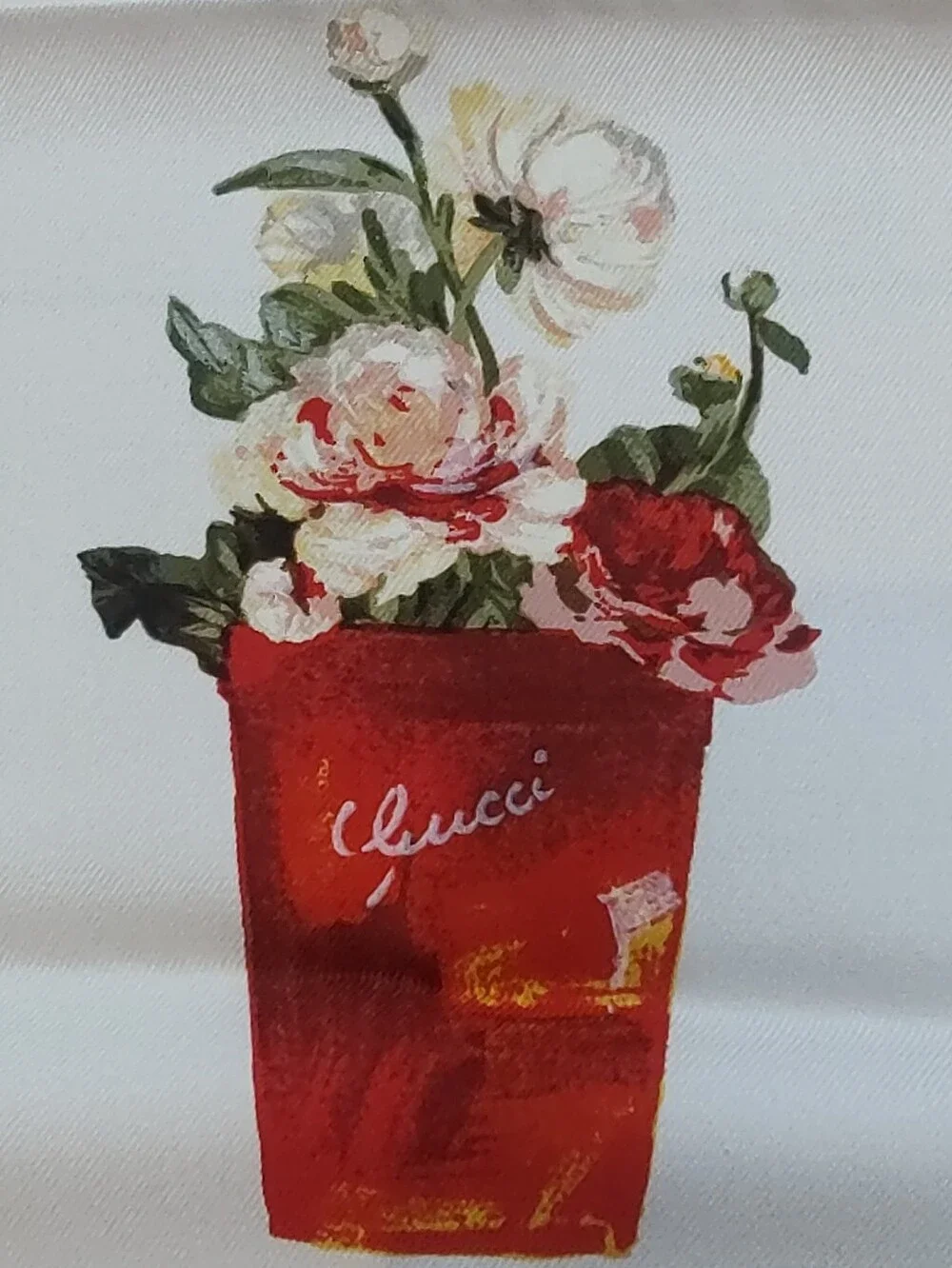 Gucci small silk floral scarf Capri Bruxelles NWT